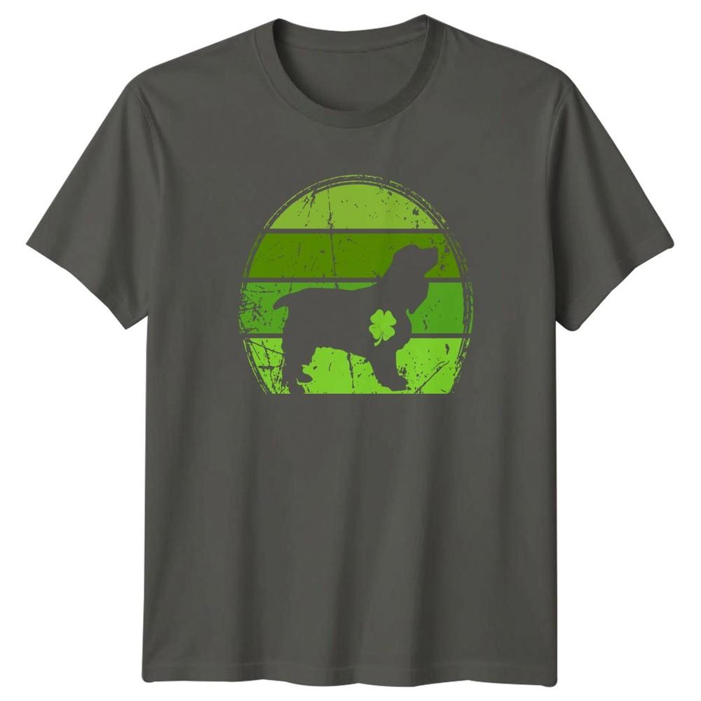 Irish Dog Silhouette Shamrock St TShirt Irish Pet Lover St Patricks Day Gift S