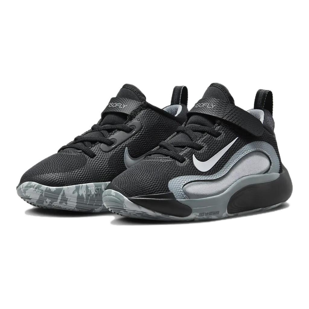 Nike IsoFly PS Black Cool Grey Kids Sneakers White Wolf-Grey FQ7670-001