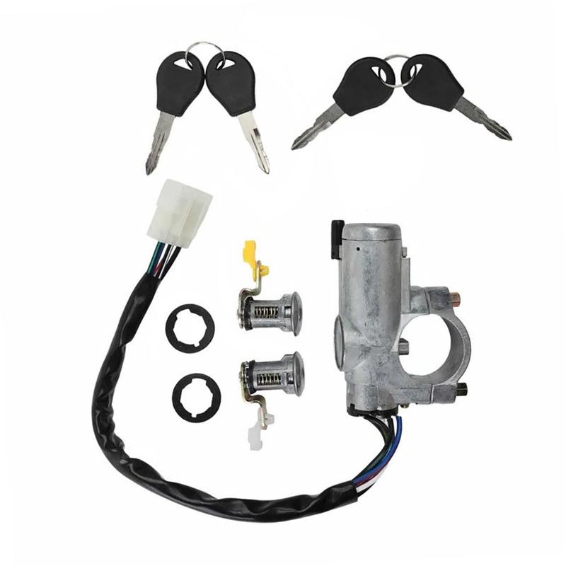 Ignition Switch Cylinder Door Lock Kit With Keys For Nissan D21 1987-1994 For Pathfinder 1987-1995 Replace 48700-01G25 80600-01G