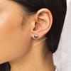 Genuine Green Moss Agate Suds, Round Moss Agate Studs, Moss Agate Studs for Women, Sterling Silver Studs , Gift for Her , Gift for Mom