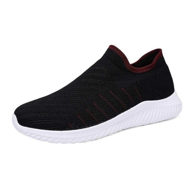Couple Four Seasons Fly-woven Sports Shoes Men's Shoes Light Socks Shoes Cover Feet Lazy Shoes Fashion Men's and Women's Casual Shoes