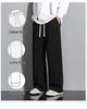 Ice Silk Men's Sports Pants 2024 - Summer Loose, Thin, Casual, Quick-Drying, Wide-Leg Straight Pants for Boys