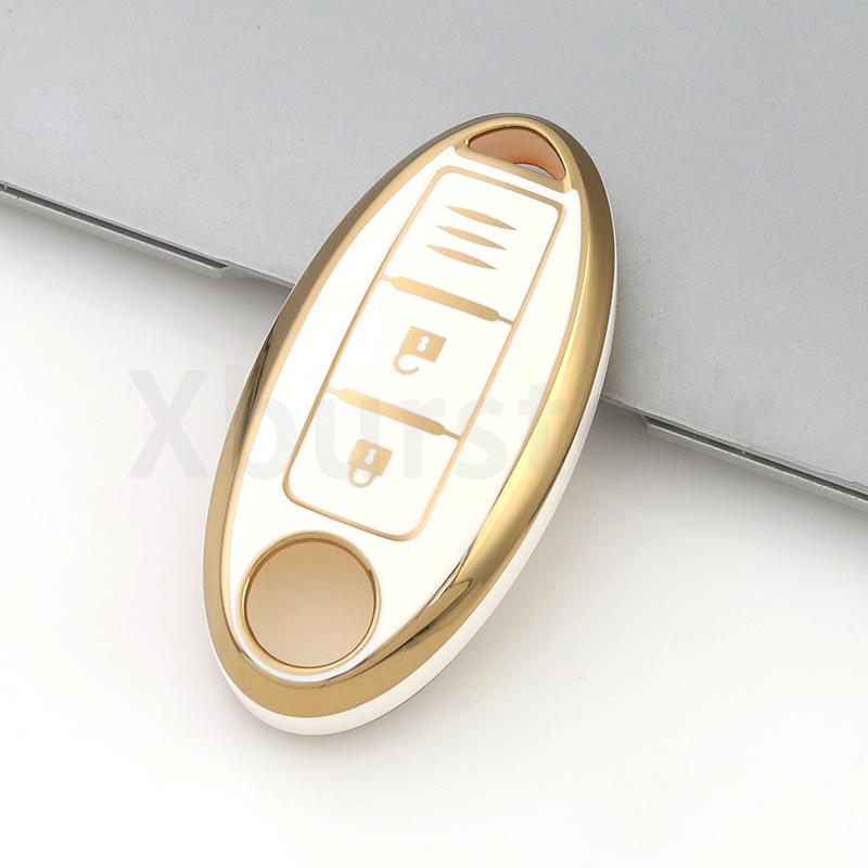 3 Buttons For Nissan Qashqai Juke J10 J11 X-Trail T32 T31 Kicks Tiida Pathfinder Note TPU Car Remote Key Case Cover Shell Fob