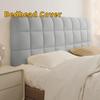 Thickened Bedhead Cover Solid Color Soft Headboard Cover All-inclusive Washable Bed Back Cover Anti-collision Protection
