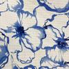 [Kyoto Kimono Yuzen] Women's Yukata Set with Heiko Obi (2-piece set) Floral Pattern Summer Kimono Cotton Koubai (Blue)