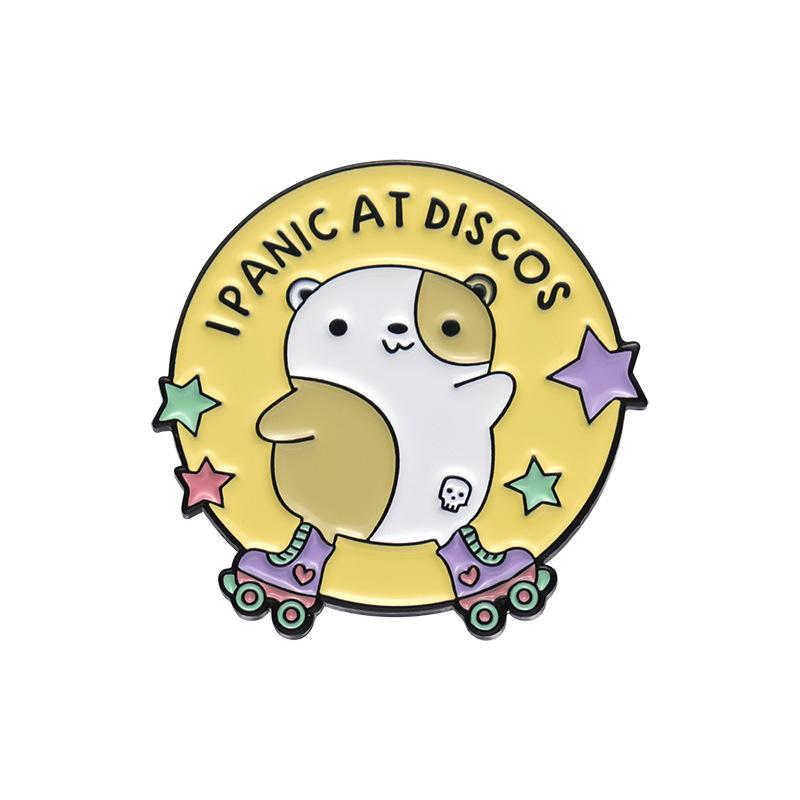 

Adorable Character Cartoon Letter Brooch Beautiful Alloy Pin For Accessories Stylish