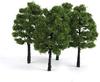 30 Trees for model N railway and architectural Dark green 3.5cm, pieces. railways, forests, gauge, dioramas, structures, models. color.