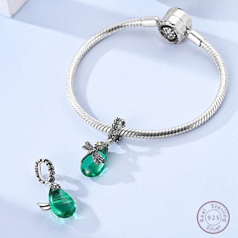 New Arrival Charm Beads Dragonfly Copper Pendant 3Mm Diy Party Christmas Fine Jewelry Making Gift