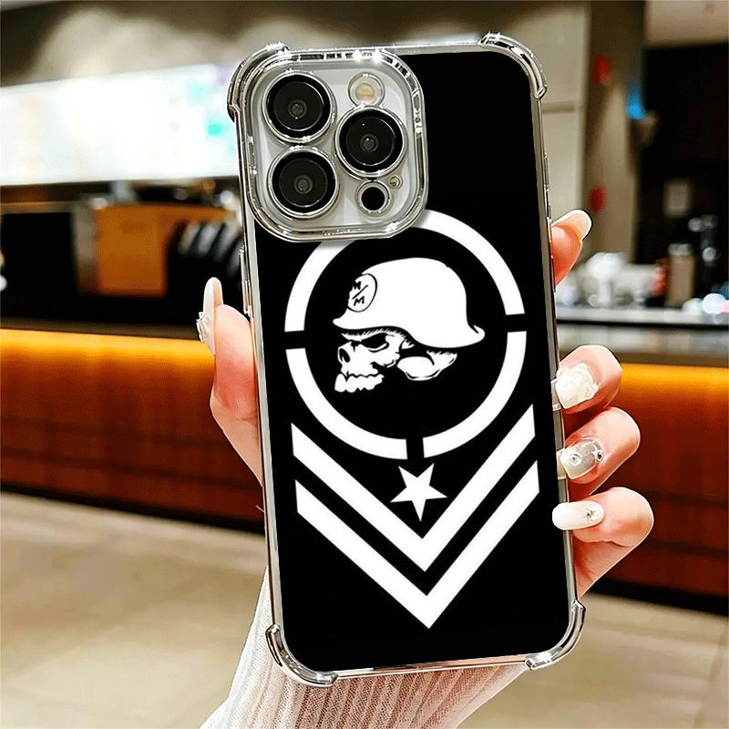 

Motocross Metal Mulisha Soft Phone Case For iPhone 15 16 17 Air 14 Pro Max 16E Plus 13 12 Mini Plating Anti-Fall Fundas iPhone 14 Plus