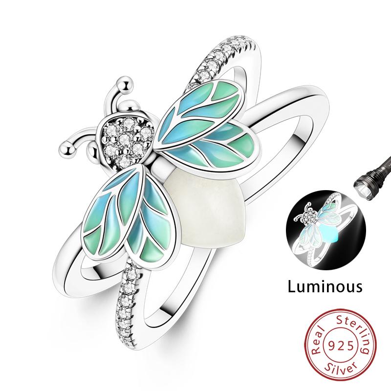 New Rings For Women 100% 925 Silver Star Moon Colorful Zircon Rings Fine Wedding Engagement Birthday Jewelry Gifts