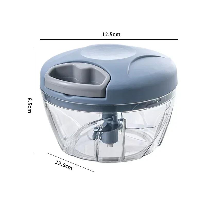 500/900ML Kitchen Cooking Accessories Mashed Vegetable Onion Chopper Manual Meat Grinder Garlic Mincer Juicer