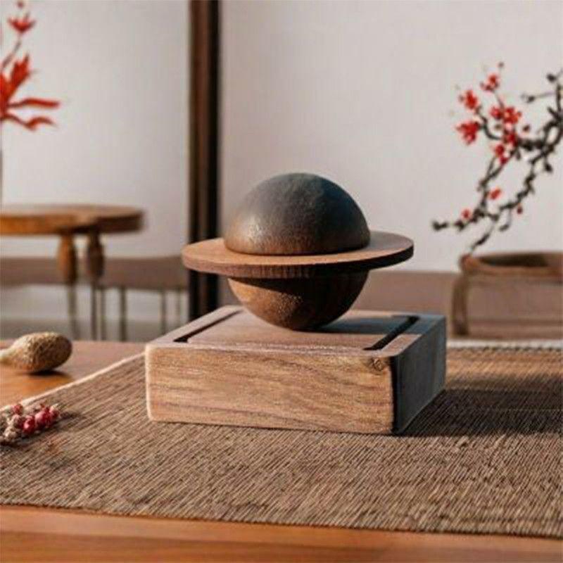 1Pc Wooden Scent Diffuser - Jupiter Shape No Essential Oil Needed Home Decor & Fresh Air Dorm Room Essential