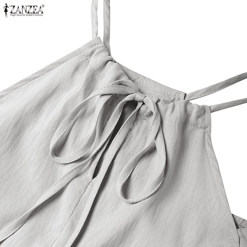 ZANZEA Two Piece Suit Women Cold Shoulder Long Sleeve Irregular Blouse and Pants Sets