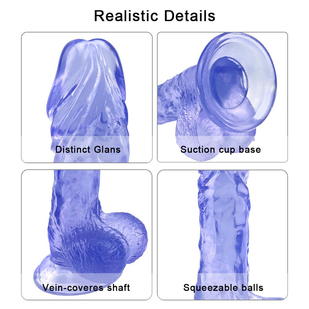 Dildo Adult Toys Erotic Soft Strong Suction Cup Dildo Anal Butt Plug Realistic Penis G-spot Orgasm Sex Toys for Woman  Adult Toy