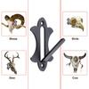 6Pcs European Mount Metal Skull Hanger Heavy Duty Deer Mule