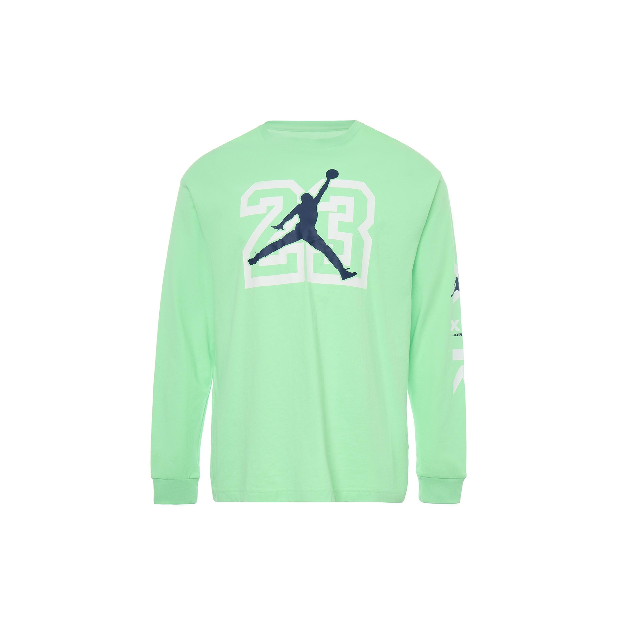 Air Jordan Legacy AJ13 Long Sleeves Green Men s CW0794-350 XL