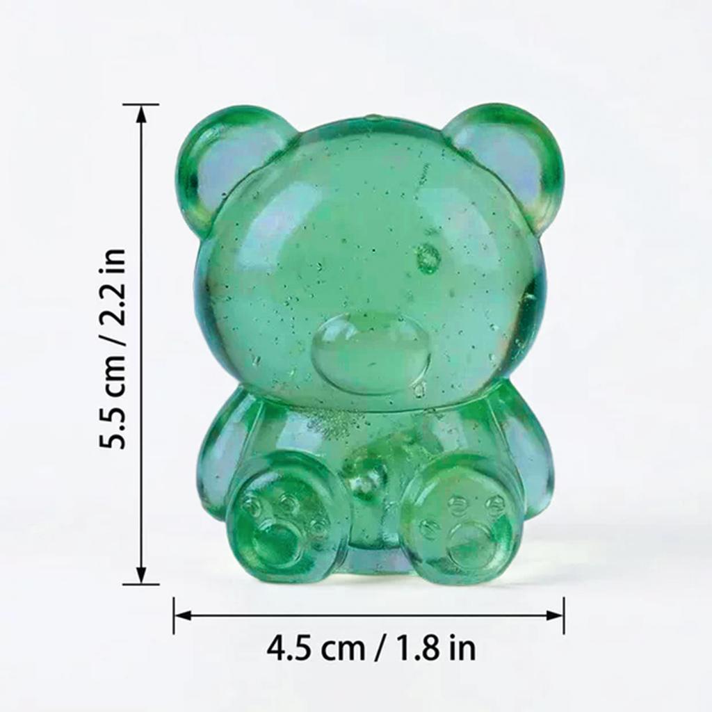 Cute Bear Nee Doh Maltose Squishy Toy Dough Colorful Sensory Toy Creative Desk Decoration Stress Relief Doll Squeeze Fidget Toy