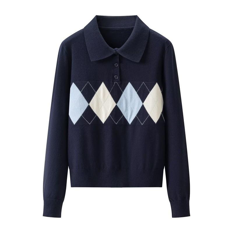 2026 Womens Casual Polo Collar Long