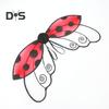 Ladybug Cosplay Wing Universal Ladybird Dress-Up Wing Fairy Wing Costume Accessories for Stage Performance Halloween Parties Photo Props