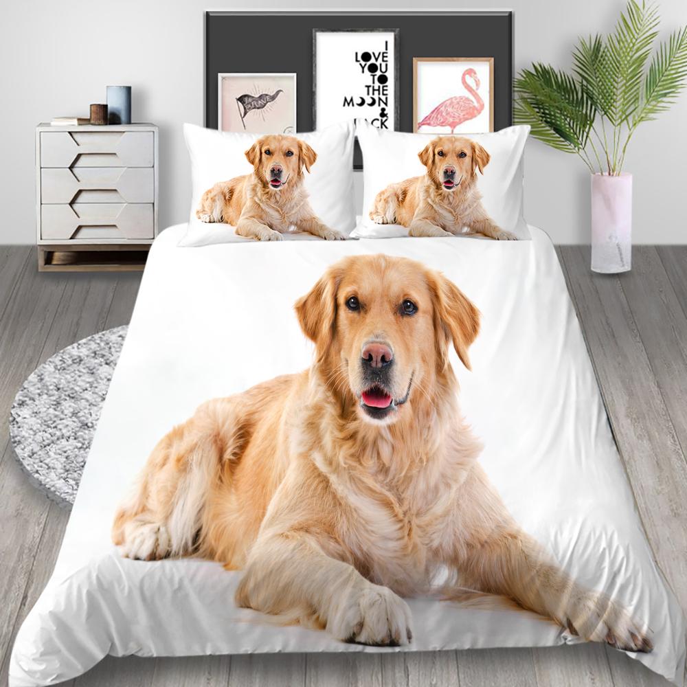 3D Digital Printed Animal Series Bedding Set, Bedroom Duvet Cover, Pillowcase, Single/double Bed AU King Full Size Bedding, Home Decoration