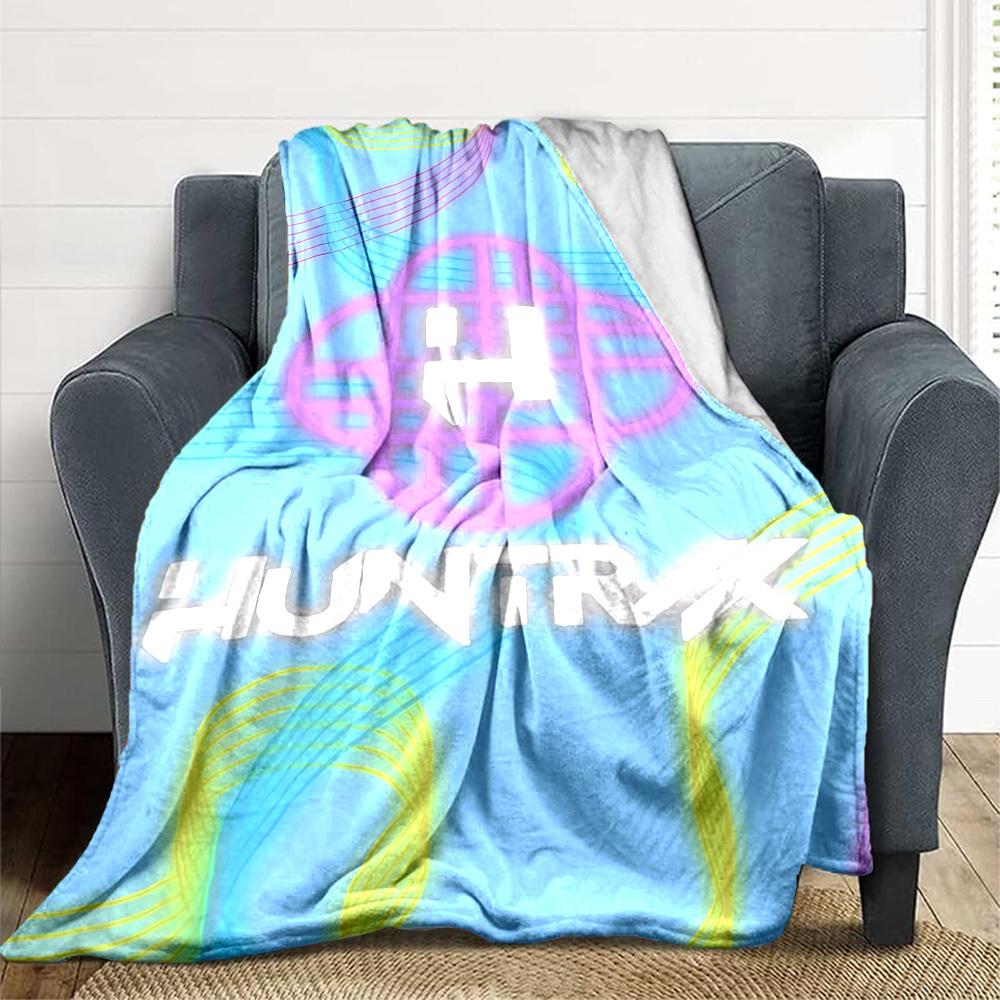 1PC Huntrix Logo Blanket Soft Warm All Season Throw for Sofa, Bed, Car, Office Vibrant Colorful Design, Durable & Cozy Gift