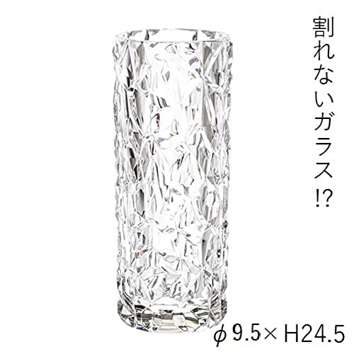 FOYER Unbreakable Vase, Polycarbonate, Crystal Series, H 24.5cm, W 10cm, 2300180