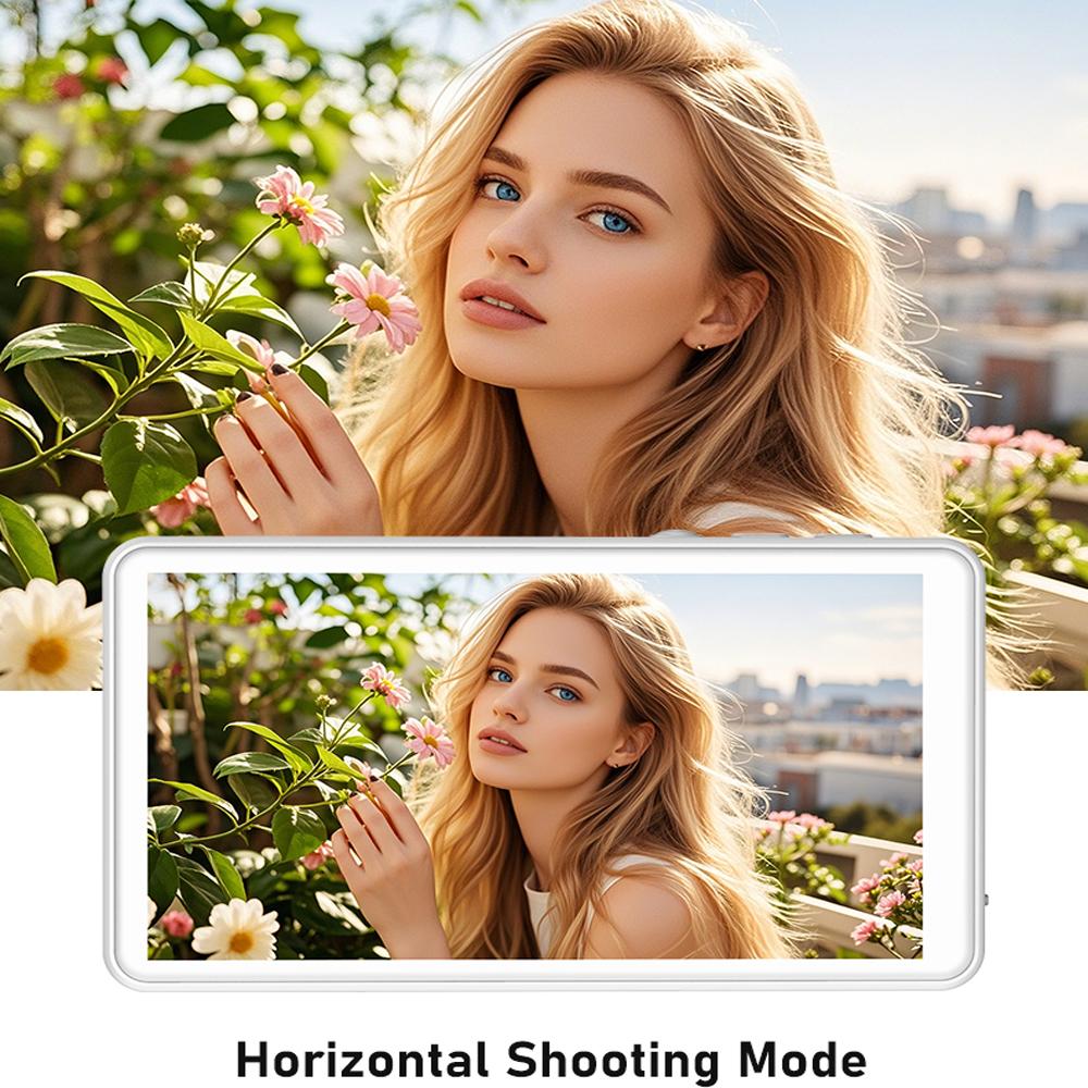 Wireless Magnetic selfie screen splitter, rear Display for phone, Mirror & screen projector for easy selfies & multitasking