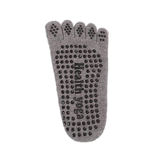 Șosete Sport din Bumbac Respirabil pentru Yoga, cu Prindere la Degete și Glezne, Cinci Degete, Ciorapi Antiderapanți