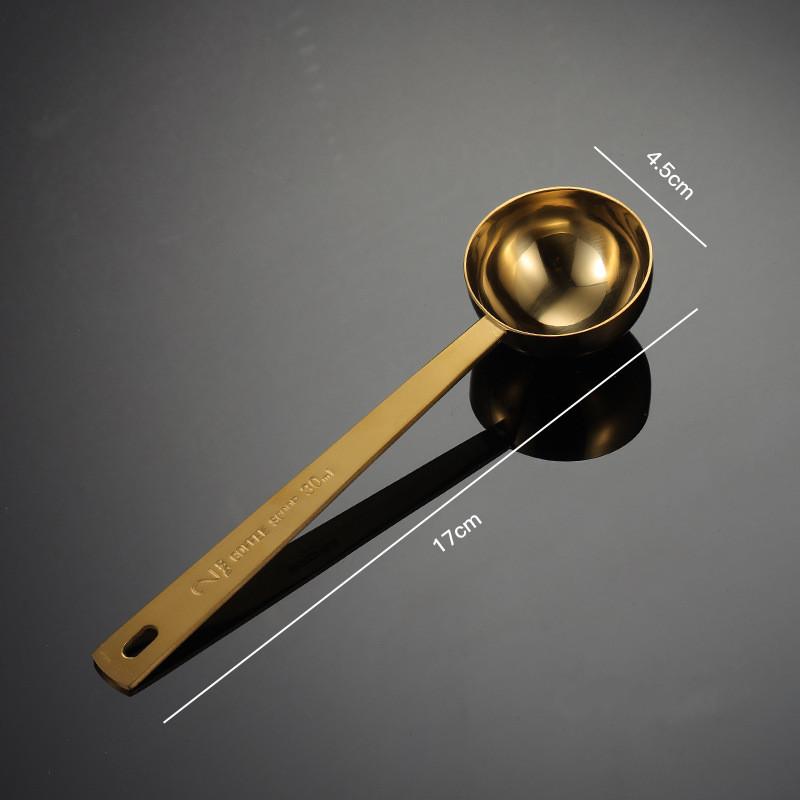 Stainless Steel Multifunctional Coffee Food Tea Measuring Spoon Kitchen Accessories Baking Tools 10-15ML Solid Color Spoons