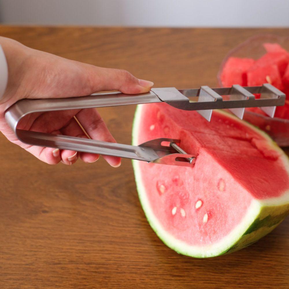 Rust-proof Watermelon Cube Cutter Anti-corrosion Fruit Splitter Watermelon Dicing Divider  Kids