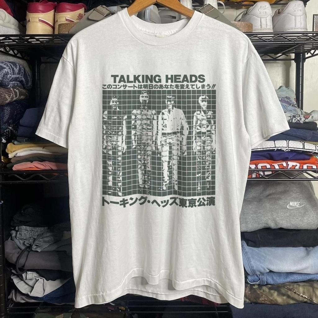 Talking Head Band Rare Design Basic White Short Sleeve Unisex T shirt S-5XL