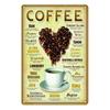 Vintage Coffee Bar Metal Tin Signs Decor Wall Art Sign Posters Wall Decoration Coffee Plaque Sign Cafe