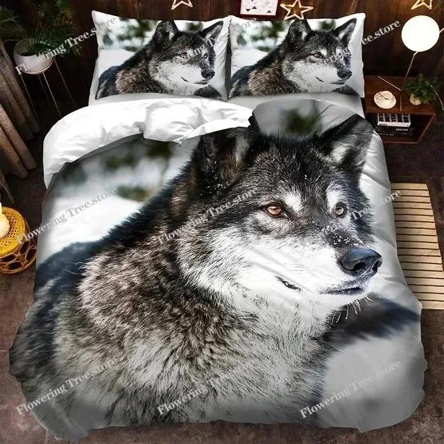 3D Animal Printed Duvet Cover Set Bedclothes Owl Pattern Bedding Set Quilt Cover With Pillowcases Queen King Size Bedroom Decor