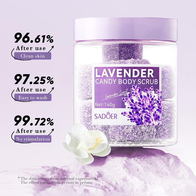 SADOER Rose Lavendel Avocado Körperpeeling Cremes Feuchtigkeitsspendend Exfolierend Gesicht Rücken Körper Peeling Gesichtspeeling Creme Hautpflege