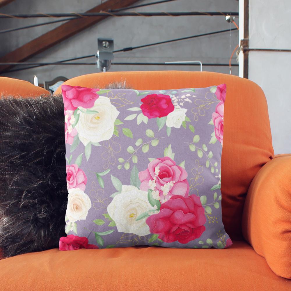 Fashion Harajuku Rose Decorative Pillowcase Printed Sofa Chair Bedside Body