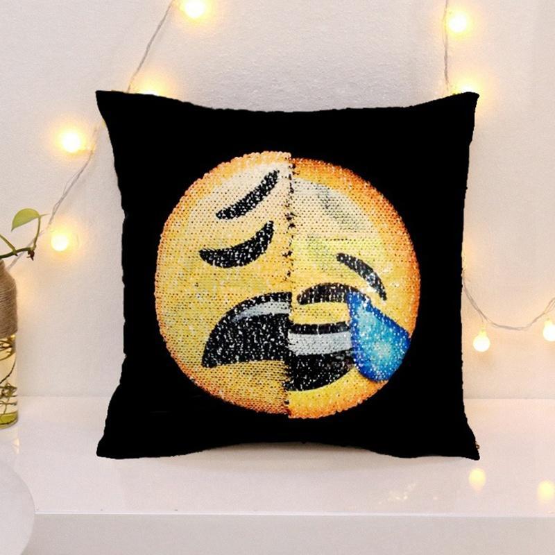 two sided sequin pillow