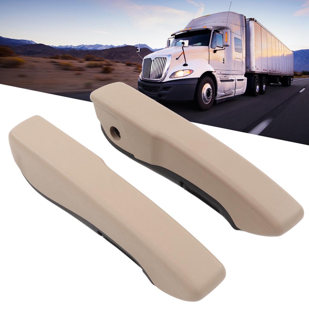 Pair Car Armrest Left Right 0‑120 Degree Adjustable Interior Beige Universal for RV Trucks