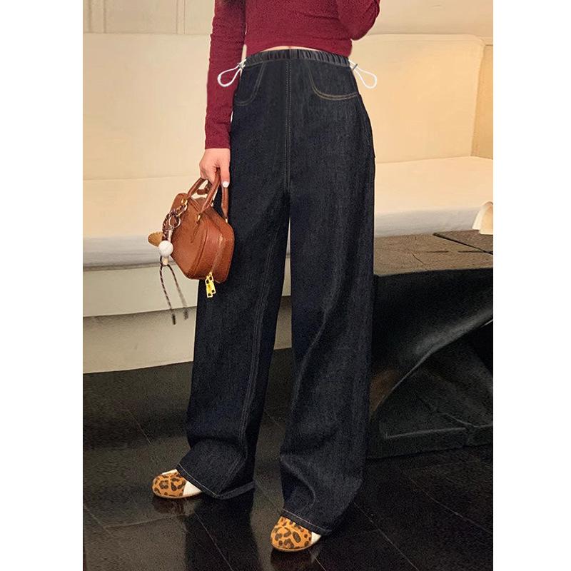 

Women s Maternity Wide-Leg Denim Jeans - Plus Size, Slimming, Autumn/Winter Outerwear 2026 Large джинсовый синий