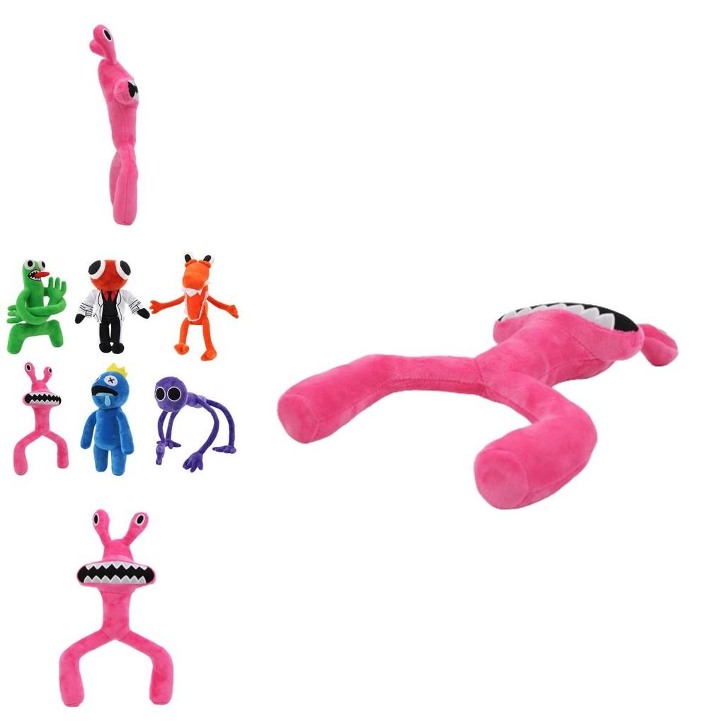 Roblox Rainbow Friends Pinker Frosch Plüschtier Weiche und Quetschbare Stoffpuppe für Kinder und Babys