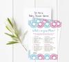 Inkdotpot Donuts Baby Shower Game Set Of 50 BabyA  AlphabetA  ABCA  Game He Or She Party
