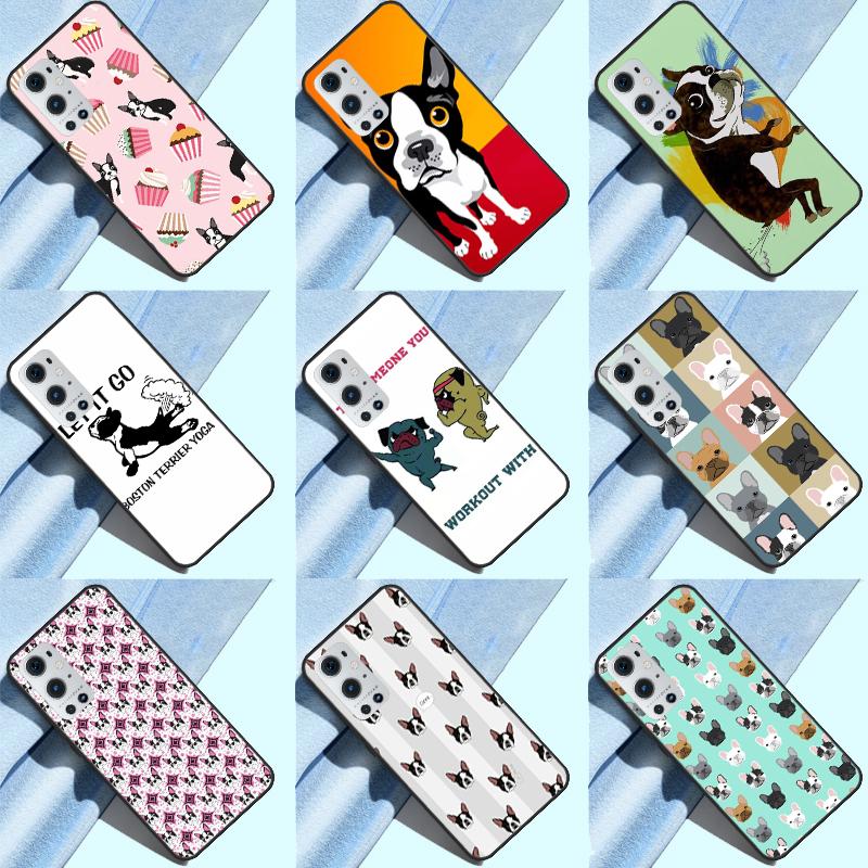 Funny Boston Terrier Dog Funda For OnePlus 13 12 R 11 9 10 Pro 8T 9RT 10T OnePlus Nord 4 CE 2 3 Lite N30 N20 Case