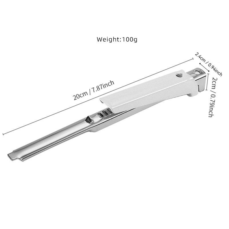 Adjustable Stainless Steel Cap Opener, Anti-Slip Kitchen Jar Bottle Opener Tool, Labor-Saving Lid Gripper for Tight Lids