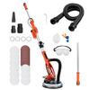 Lixadora de Gesso Acartonado, Lixadora Elétrica de Gesso Acartonado 950W, Ferramenta de Remoção de Teto com Pipoca com 7 Velocidades Variáveis 1000-2300 RPM, Luz LED de Deck Duplo, Dobrável &