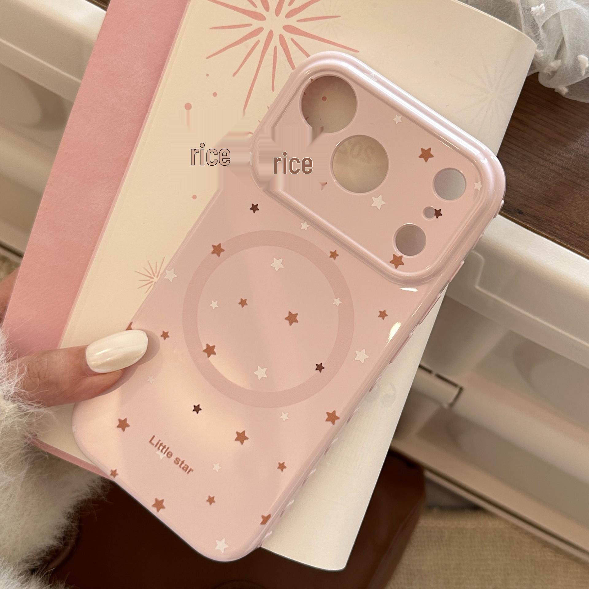 Pink Leopard Print Magnetic Phone Case with Stand for iPhone 16 Pro/13/15 - Cartoon Design 17 Pro