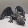 Gothic Black Dragon Sculpture Resin Dragon Decoration Dragon Ornaments  Desk Statue