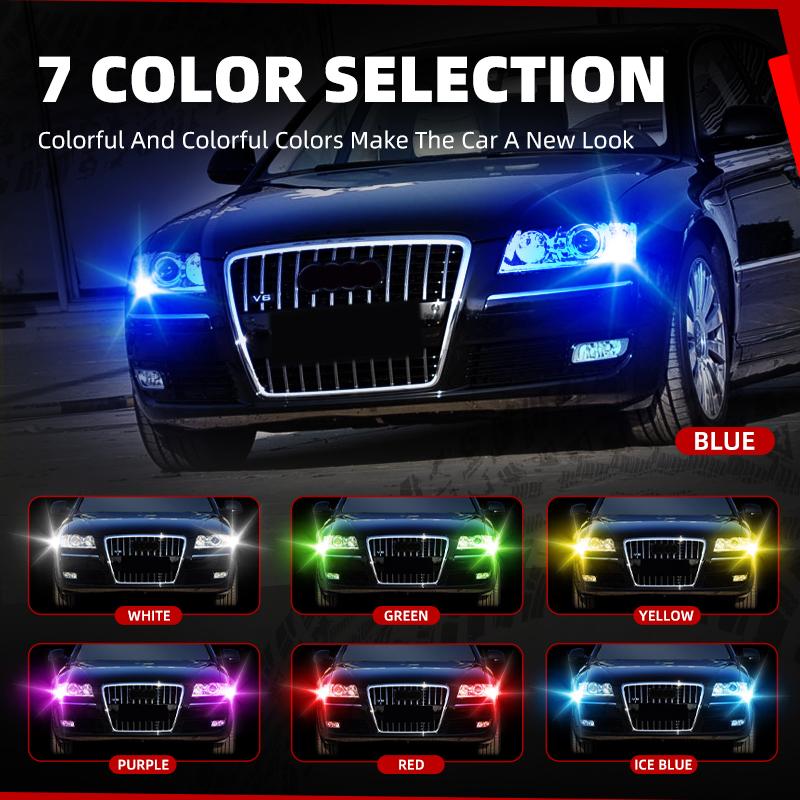 2pcs P21/5W Car LED DRL Blubs Daytime Running Light BAY15d 1157 7528 Canbus Error Free For Jeep Renegade SUV BU B1 2014-2020