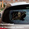 3D Funny Car Stickers – Durable Vinyl Decals for Car, Bike, Window, Perfect for Halloween, Pranks, Home & Party Decor