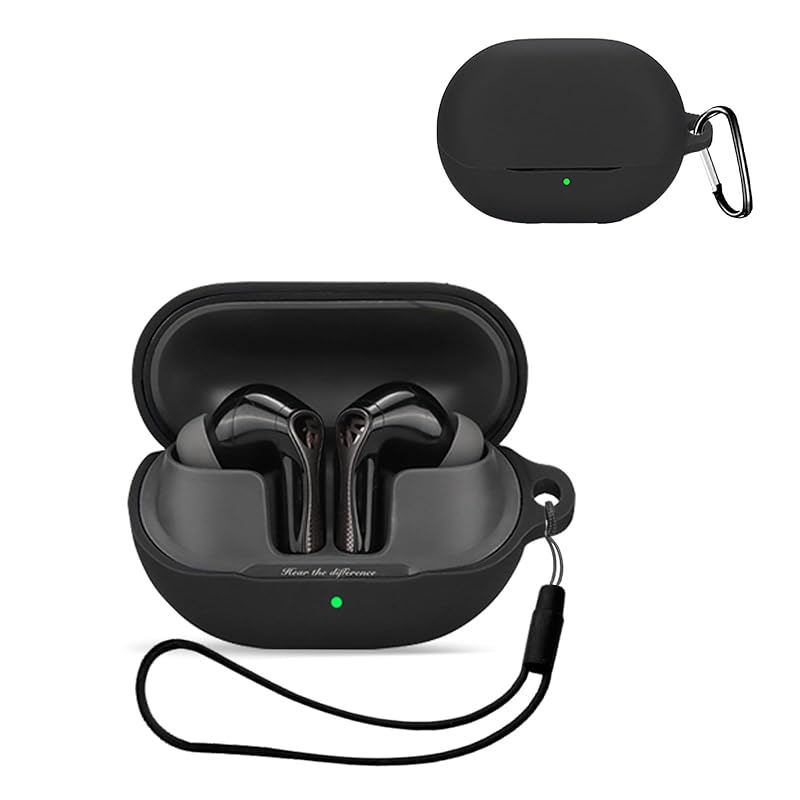

For SOUNDPEATS Air5 Pro for case cover [KONXISA] Wireless earphones silicon material easy to wear Shockproof waterproof dustproof Washable (with