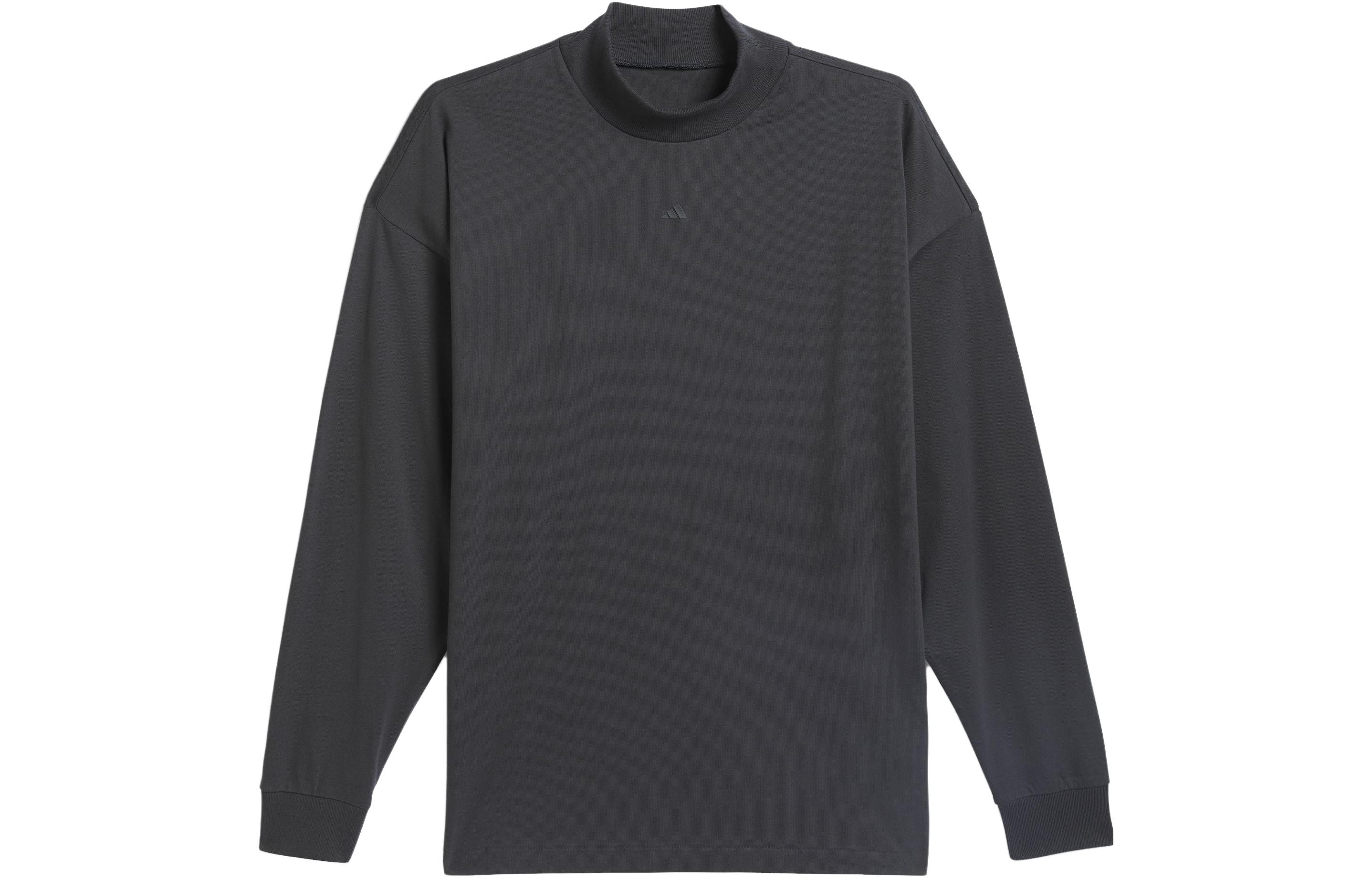 Adidas T Shirts Unisex Black Turtleneck Moderate Straight Fit IN9561 XXXL