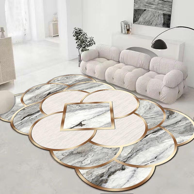 Irregular Marble Carpet Living Room Dirt Resistant Wear-resistant Easy To Maintain Carpet